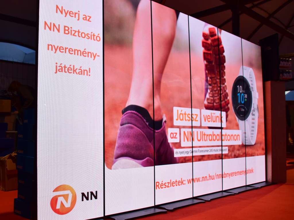 Vizuáltechnikai üzemeltetés a XIV. NN Ultrabalaton versenyen